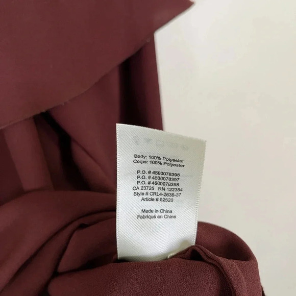 Aritzia  Wilfred Off Shoulder Long Sleeve Morel Blouse - Picture 8 of 12